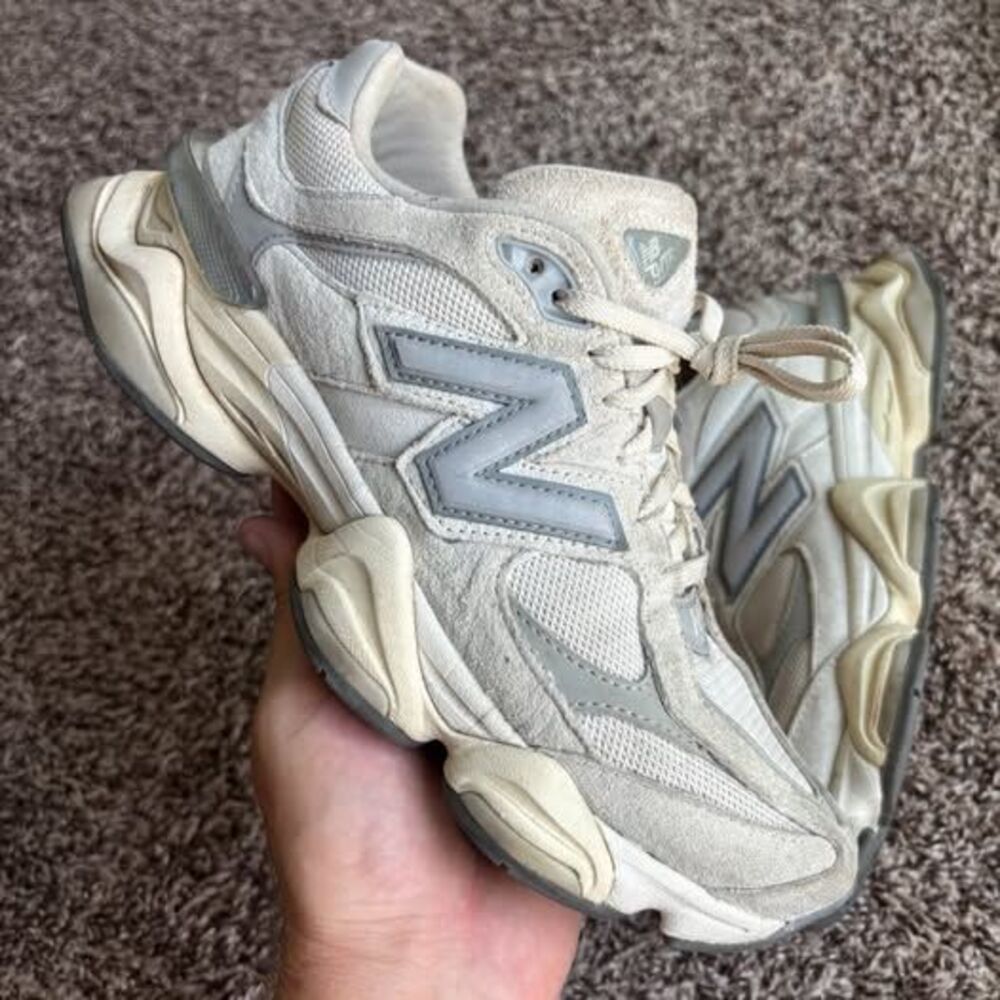 New Balance 9060 Sea Salt Concrete White Grey Sneakers Size US Mens 8 Womens 9.5